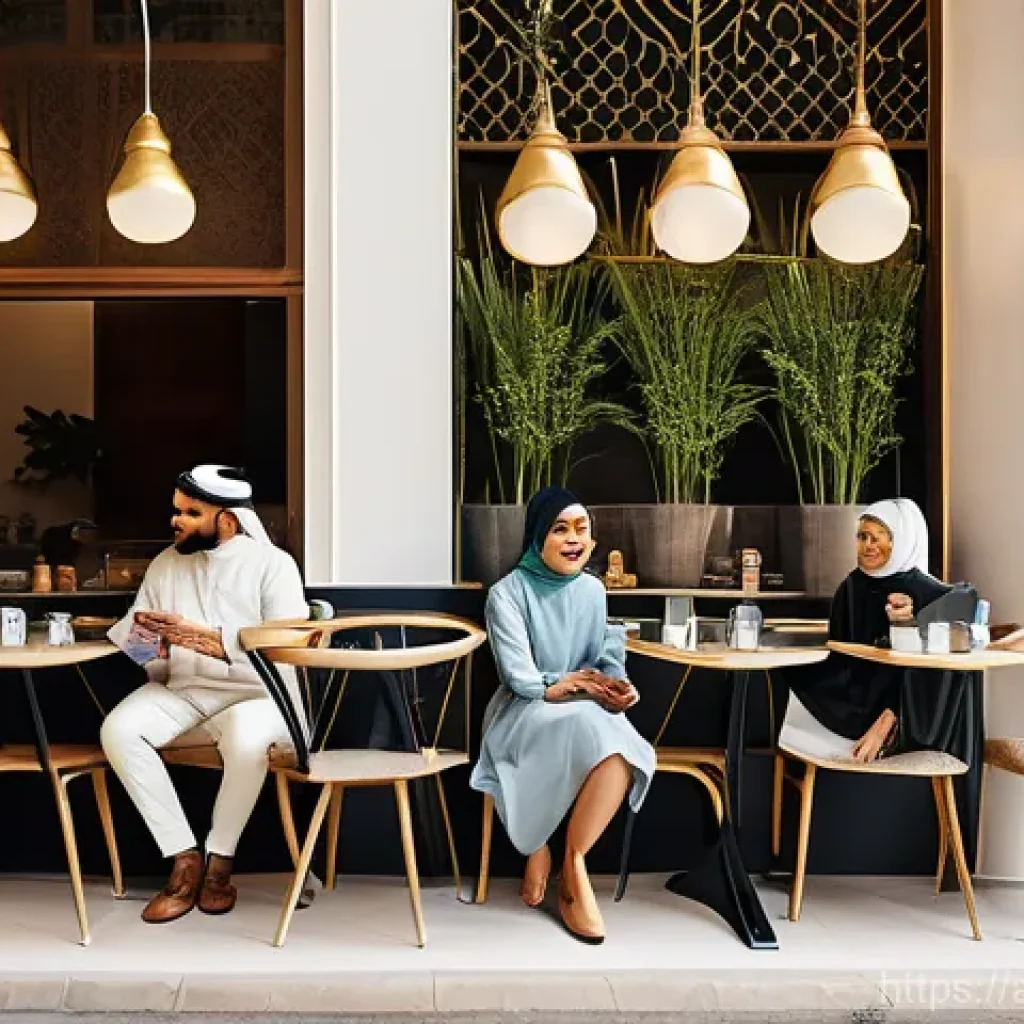 폰트 스타일로 문서 톤 설정하기 - **Prompt: The Emotional Palette of Arabic Fonts**
    A diverse group of adults and young adults, dr...