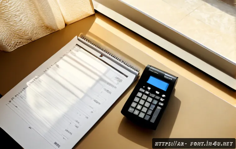 폰트 최적화로 프린터 잉크 절약하기 - Photorealistic overhead view of a tidy home office in an Arab household, a modern inkjet printer bes...